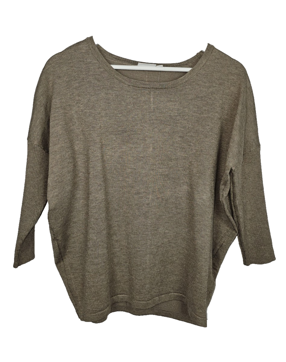 EK7641 Damen Pullover von Saint Tropez, Braun, Gr.xs0