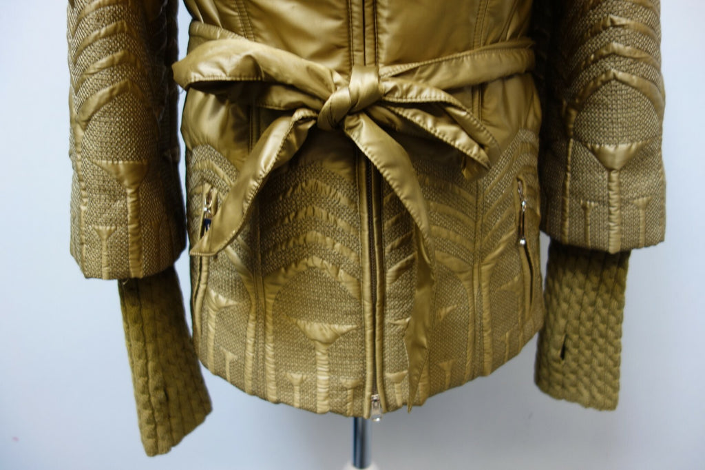 EK0780 Damen gefütterte Jacke von Tafika, grün/gold, 442