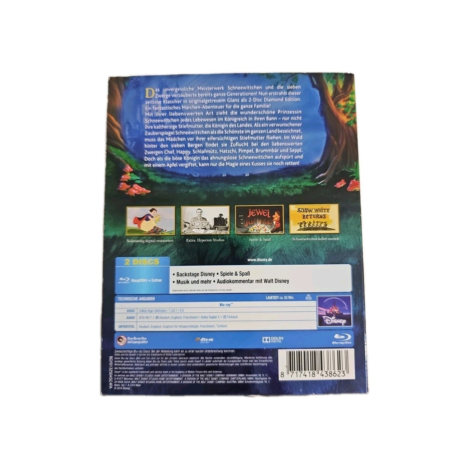EB3688 Schneewittchen und die sieben Zwerge [2 Discs, Diamond Edition]1
