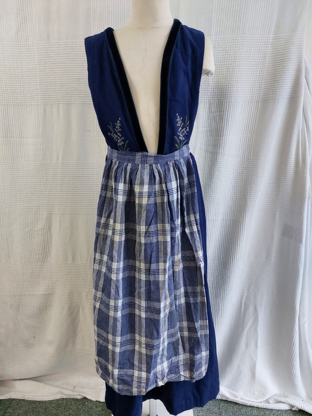 EK3652 Mädchen Dirndl, blau von Rosenberg, Gr. 1520