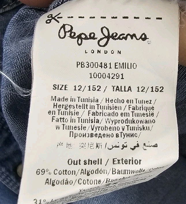 EK10625 Jungen Jacke Pepe Jeans Gr.152 Blau3