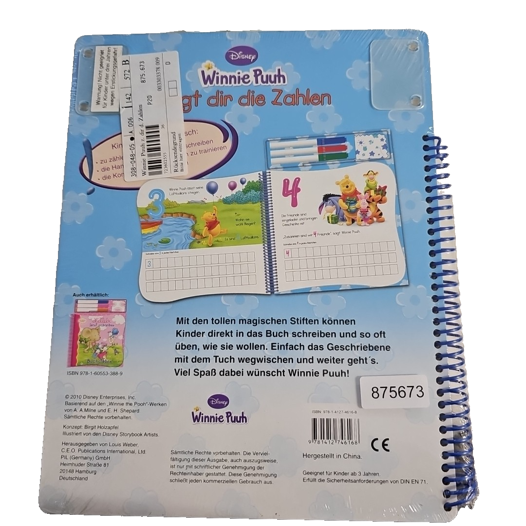 EB2998  Winnie Puuh zeigt dir die Zahlen 1
