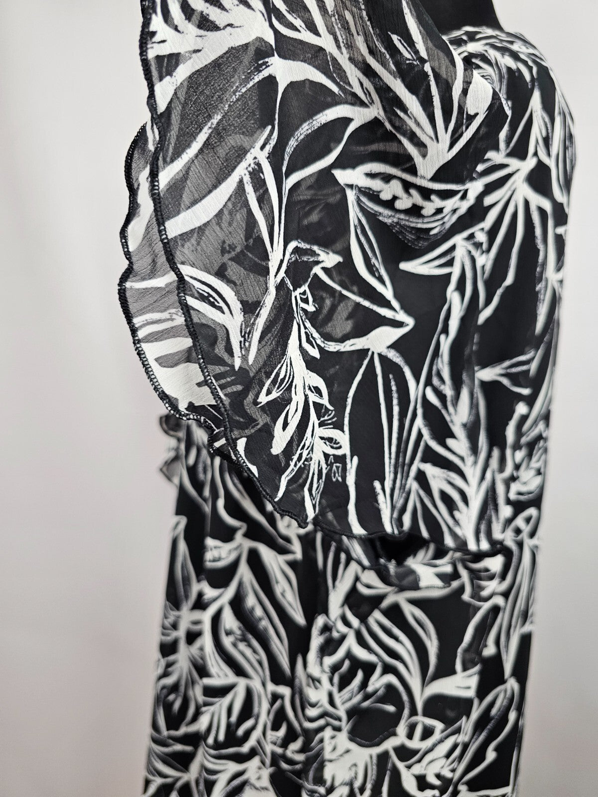 EK5694 Damen Kleid von m.collection, schwarz/weiß, Gr. 295