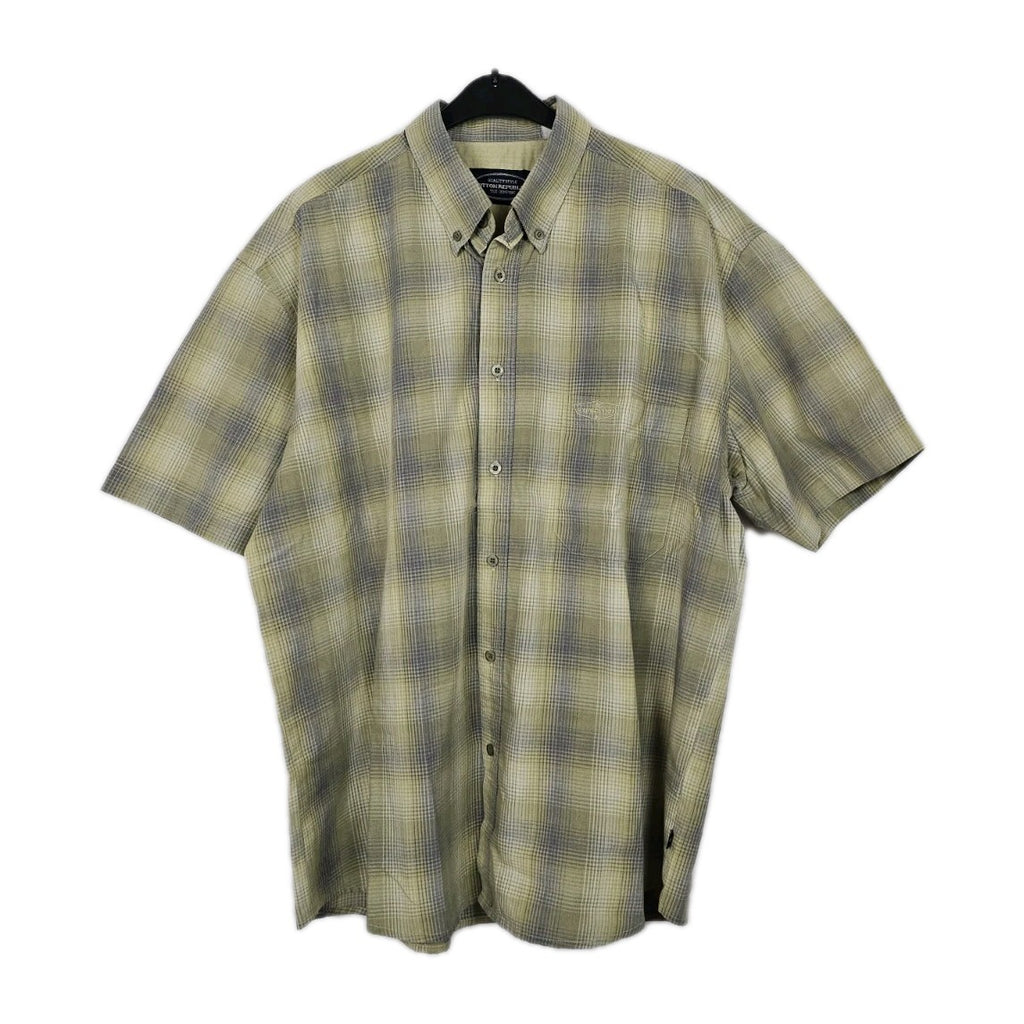 EK10564 Herren Hemd von Cotton Republic, Blau/Grün, Gr. L0