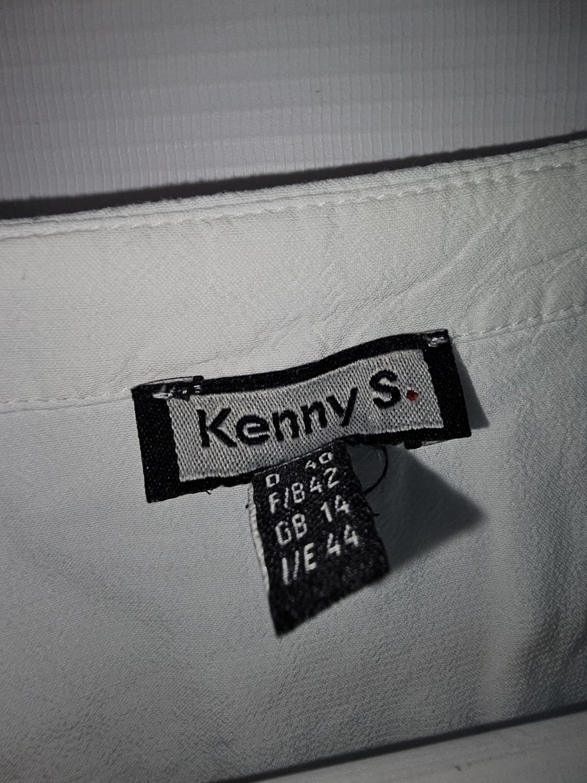 EK10001 Damen Bluse von Kenny S., Weiß, Gr. 405
