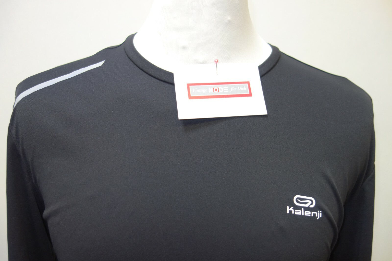 EK1080 Damen Langarm Sportshirt von Decathlon, schwarz, Gr. M1