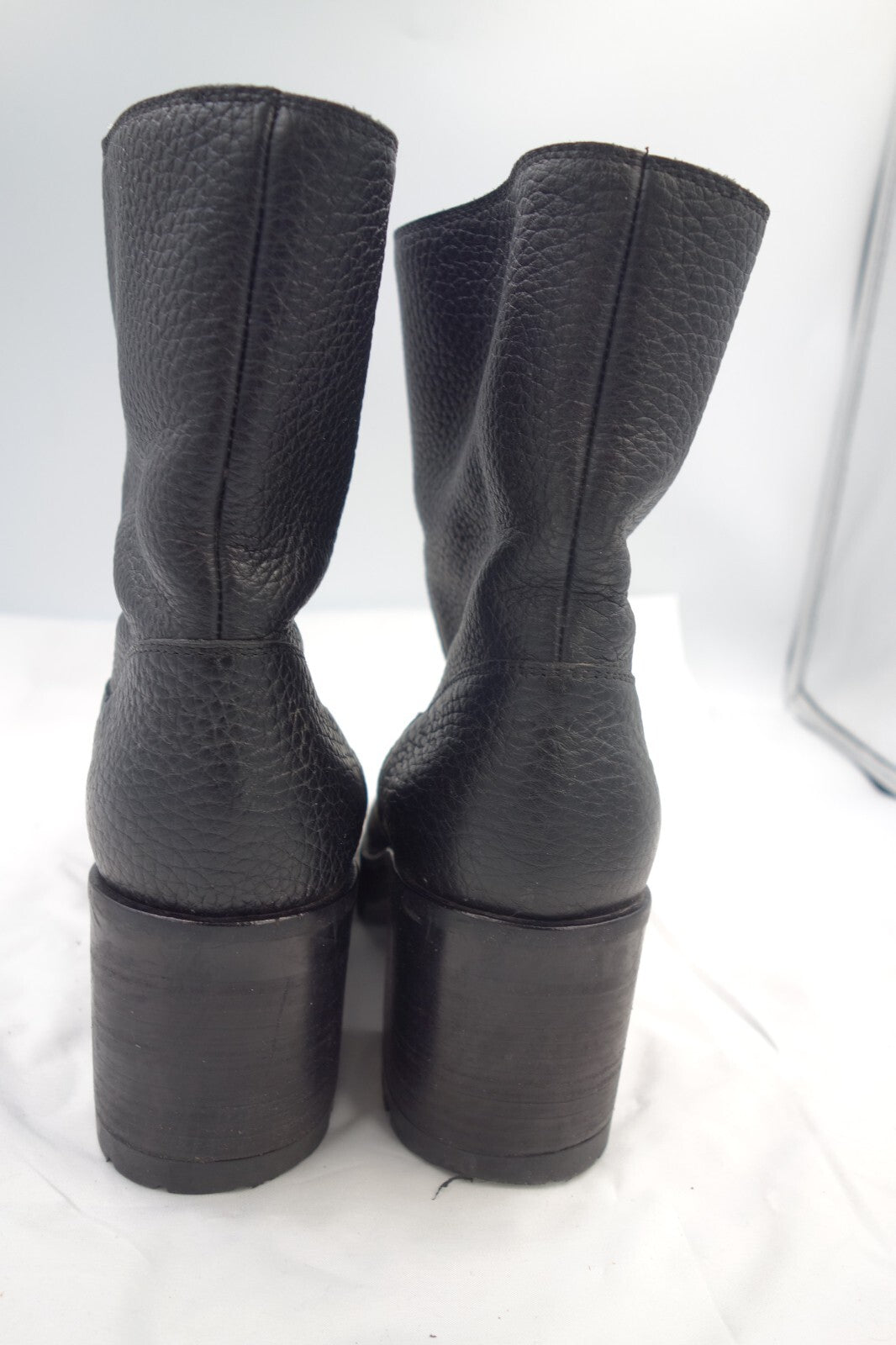 ES0404 Damen Boots, gefüttert von Navyboot, schwarz, Gr. 366