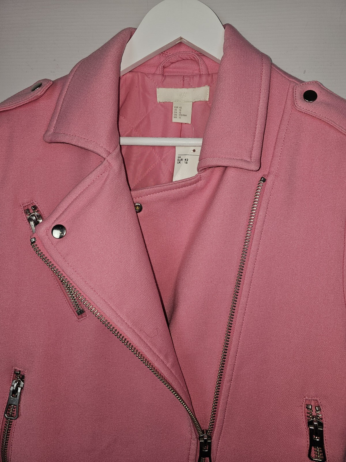 EK6871 Damen Jacke von H&M, Rosa, Gr.425