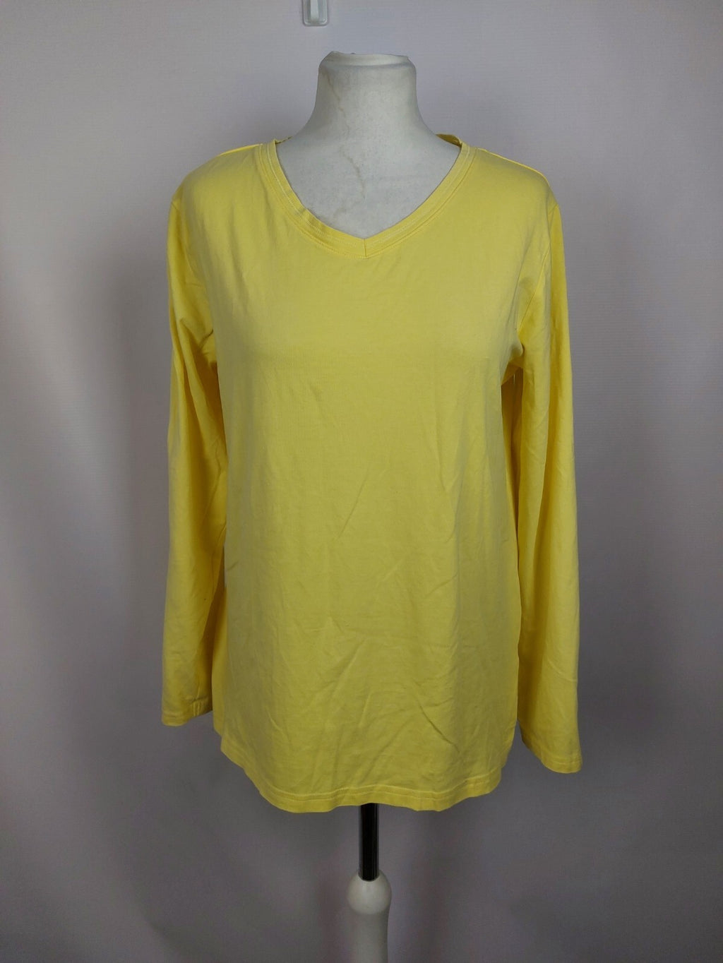 EK5013 Damen Langarmshirt von Ceciliaclassics, gelb, Gr. L (44/46)0