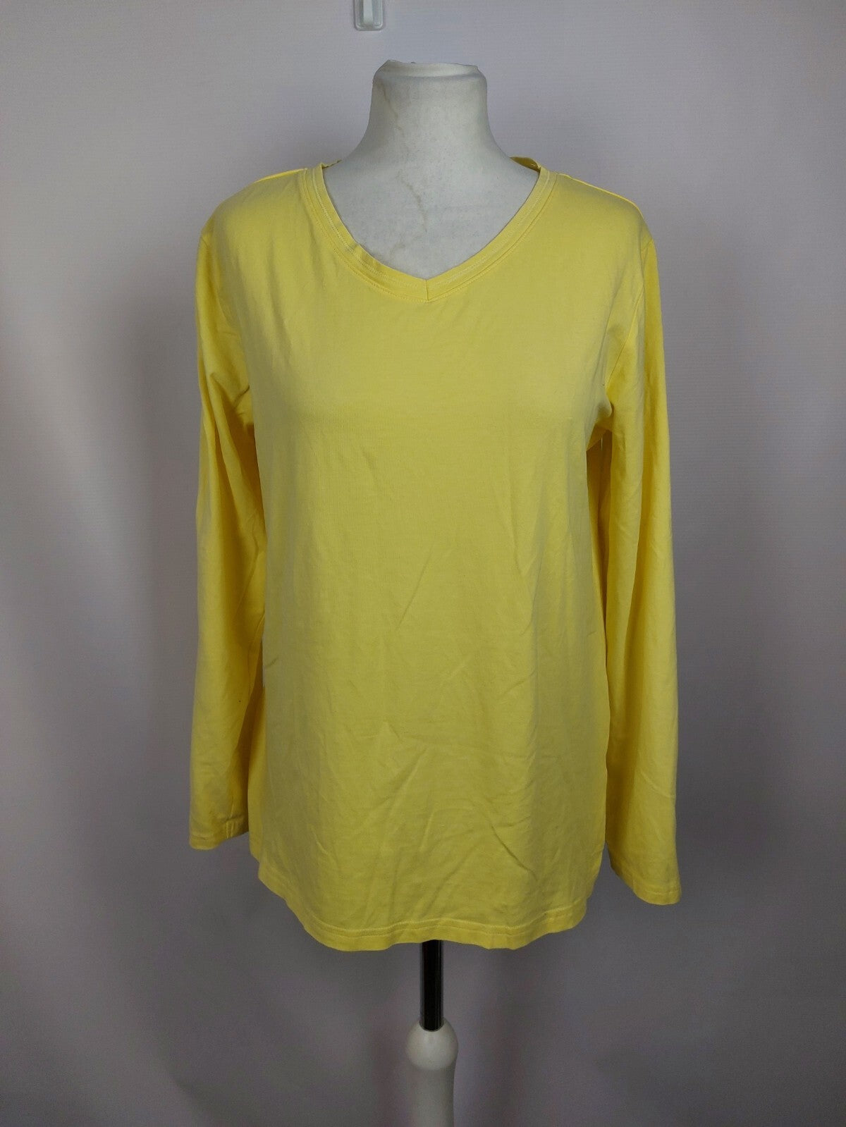 EK5013 Damen Langarmshirt von Ceciliaclassics, gelb, Gr. L (44/46)0