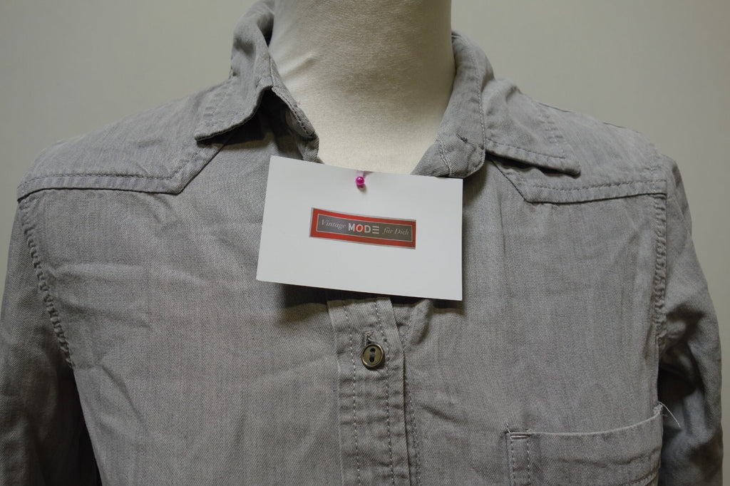 EK1116 Damen Bluse von Zara Basic, grau, Gr. XS2