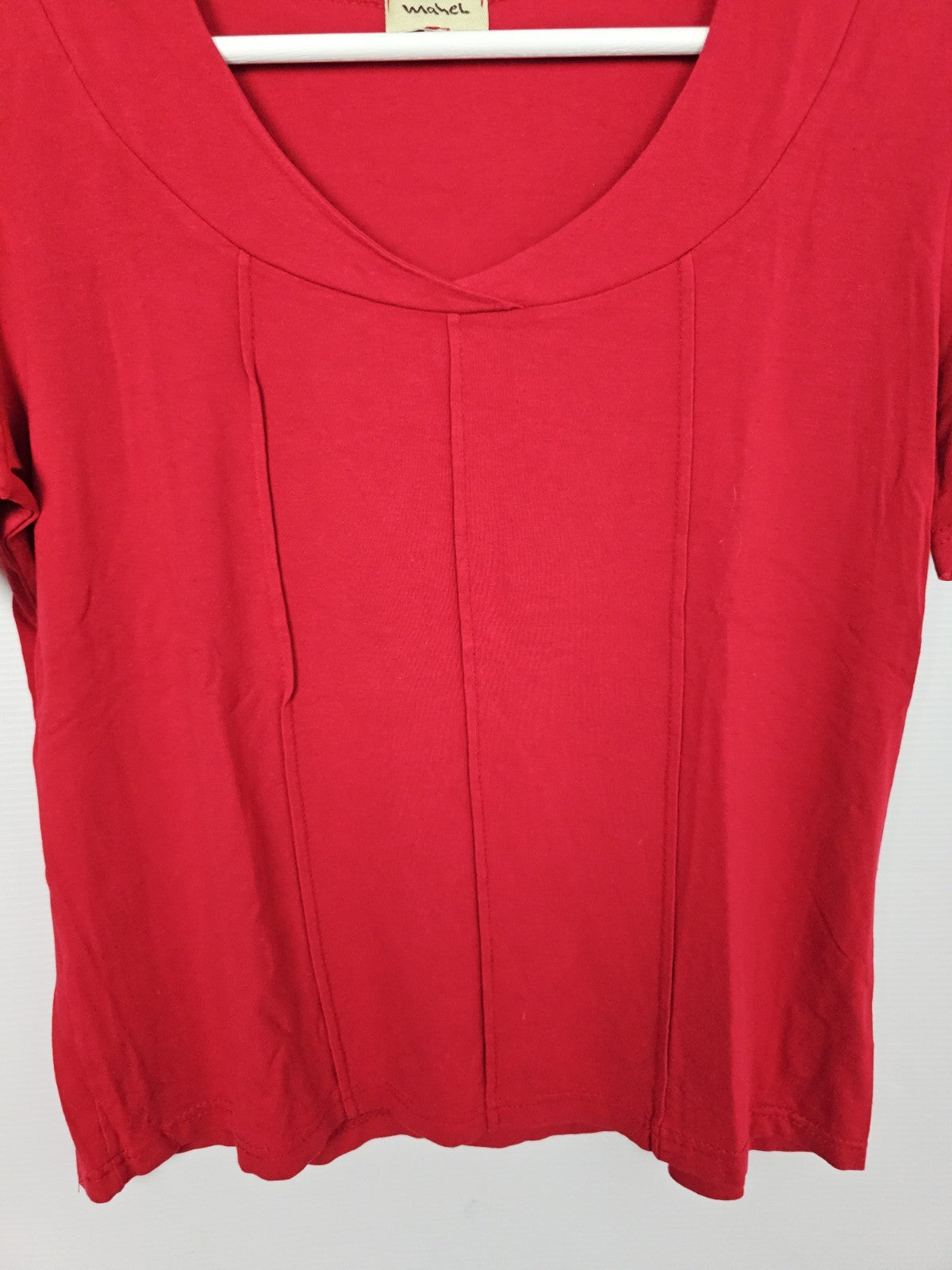 EK9196 Damen Bluse von Mehel, Rot, Gr. 421