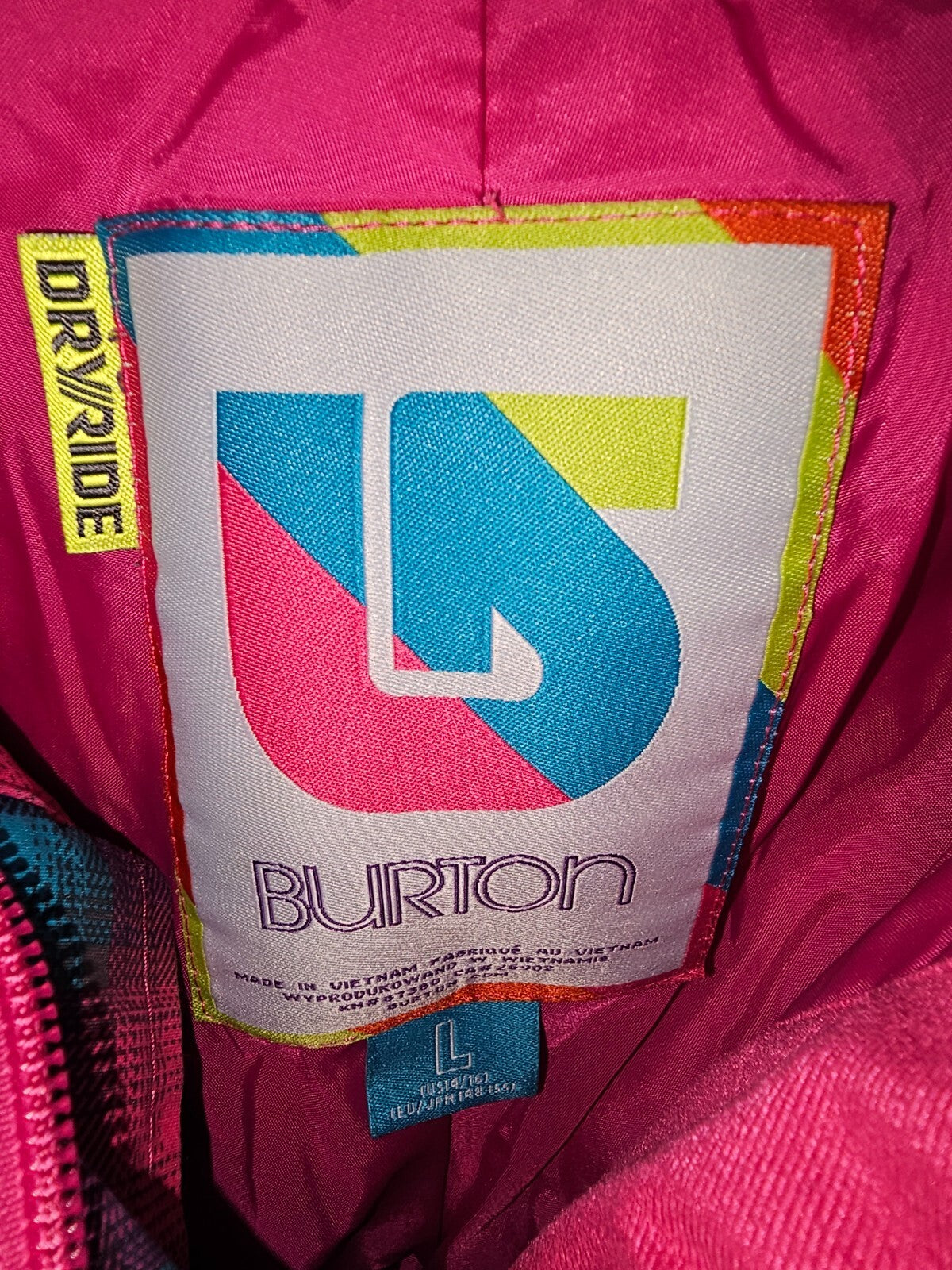 EK5256 Mädchen Skihose von Burton, pink-blau, Gr.L(148/155)4