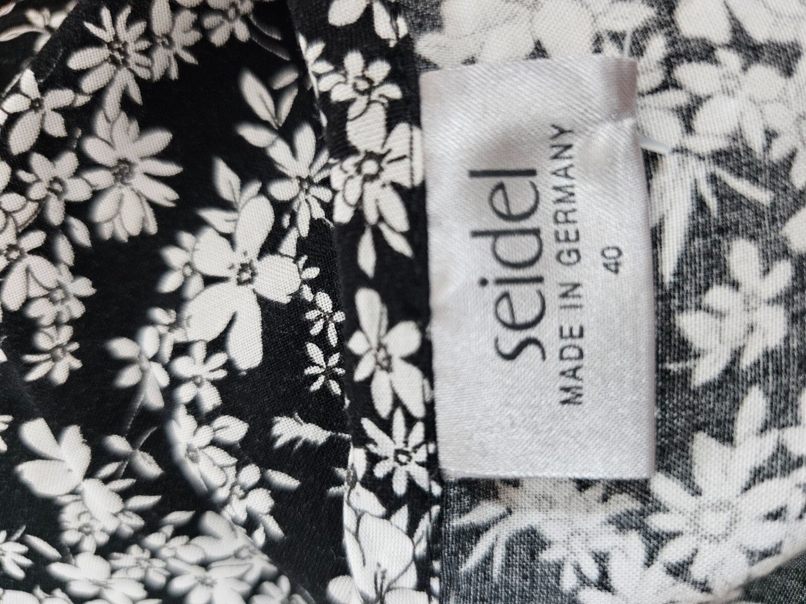 EK1988 Damen Bluse von Seidel, schwarz-weiß, Gr.405