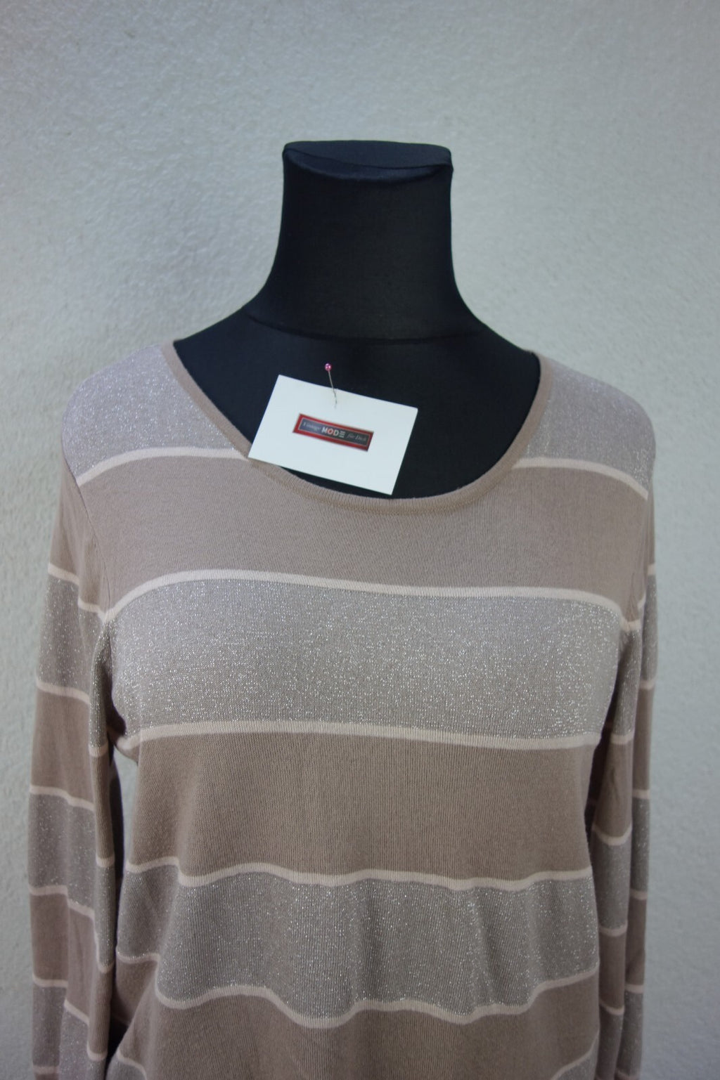 EK2594 Damen dünner Pullover, rosébraun, Gr. 481