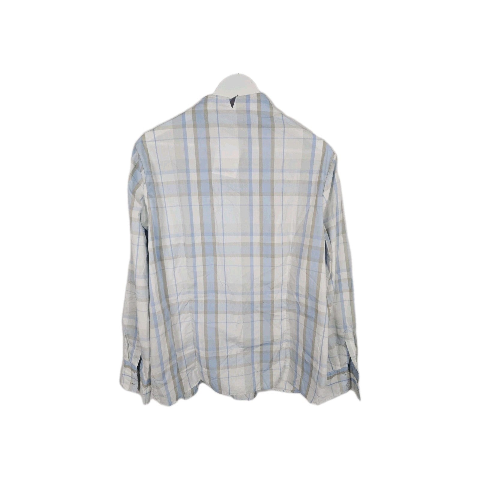 EK10825 Herren Hemd Eterna Gr.48 Blau Karriert2