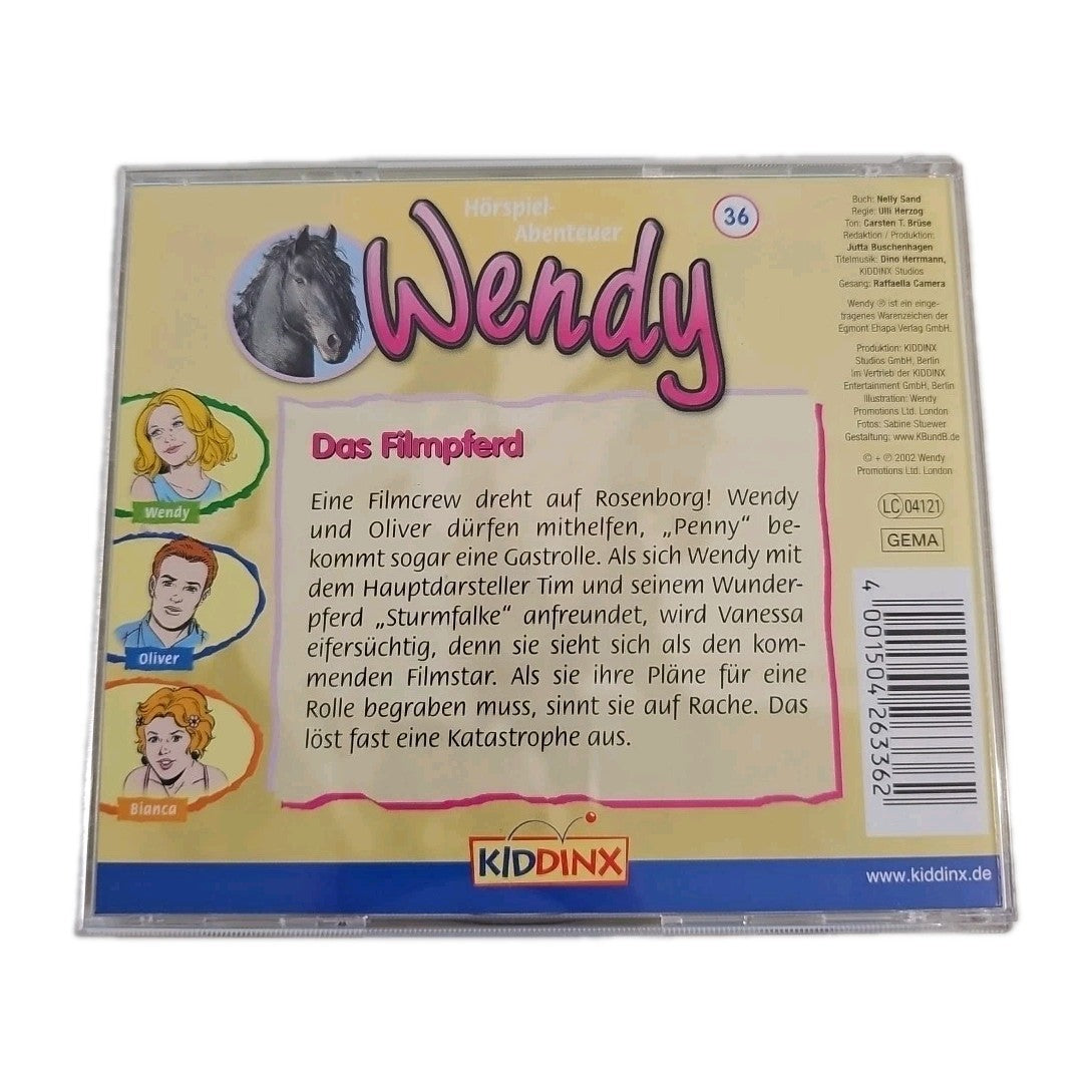 EB3208 Wendy CD Hörspiel Nr. 36 Das Filmpferd Zustand Neuwertig1