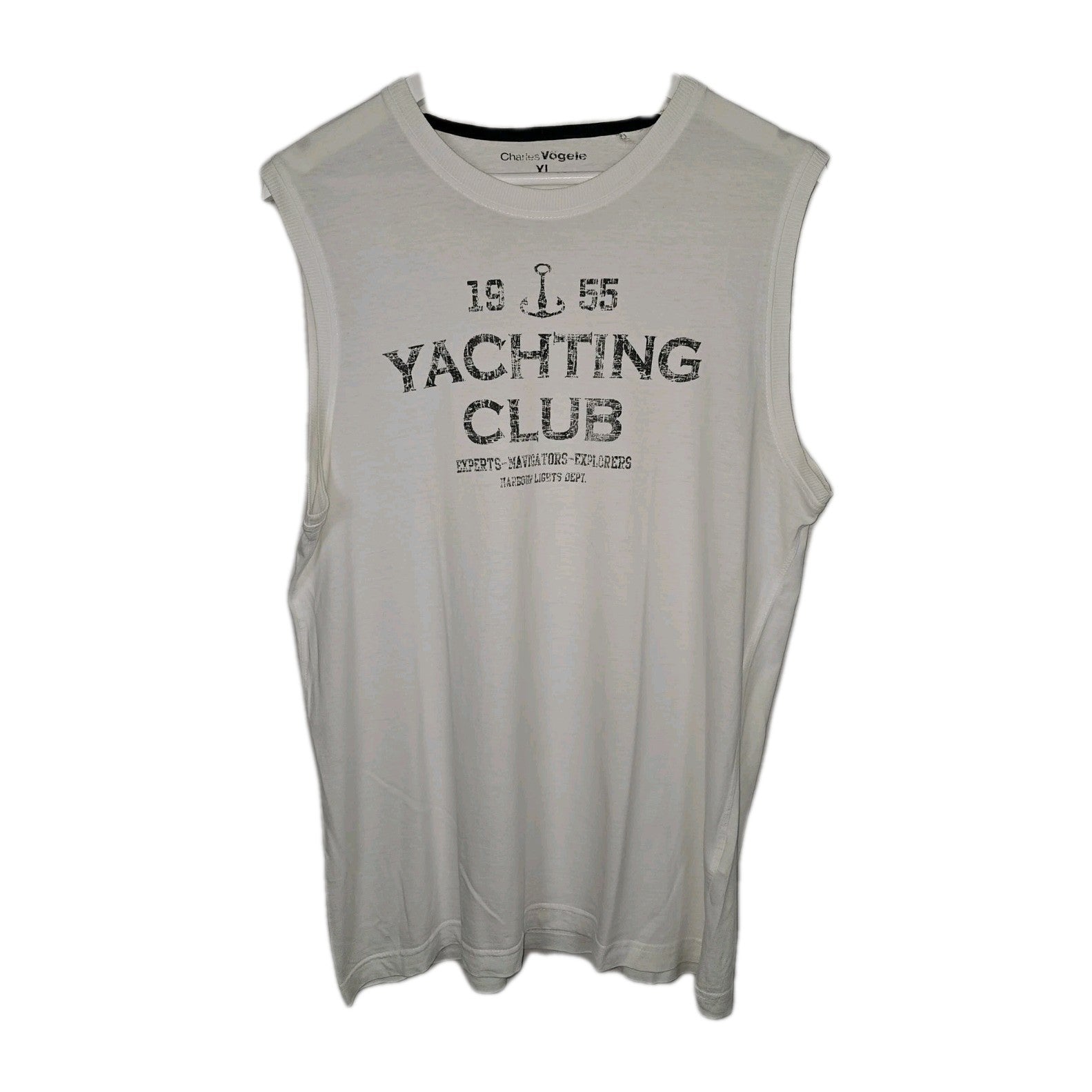 EK11084 Herren Trägershirt von Charles Vögele, Weiß, Gr. XL0