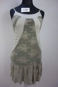 EK1823 Damen Kleid von Re-Fashion&Style, grau-grün, Gr.S0