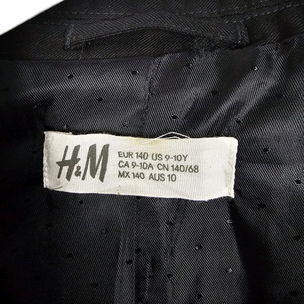 EK10357 Kinder Anzugsjacke von H&M, Schwarz, Gr. 1401