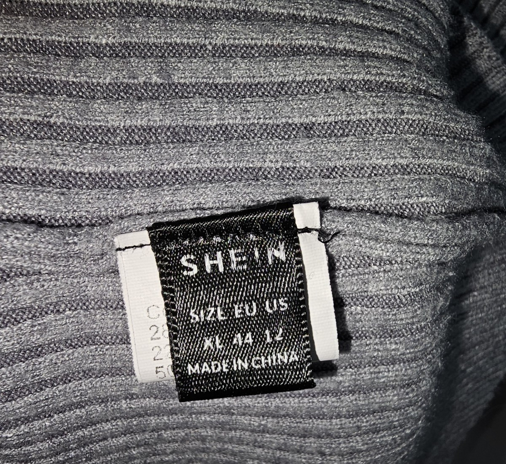 EK7314 Damen Pullover von Shein, grau, Gr. XL2