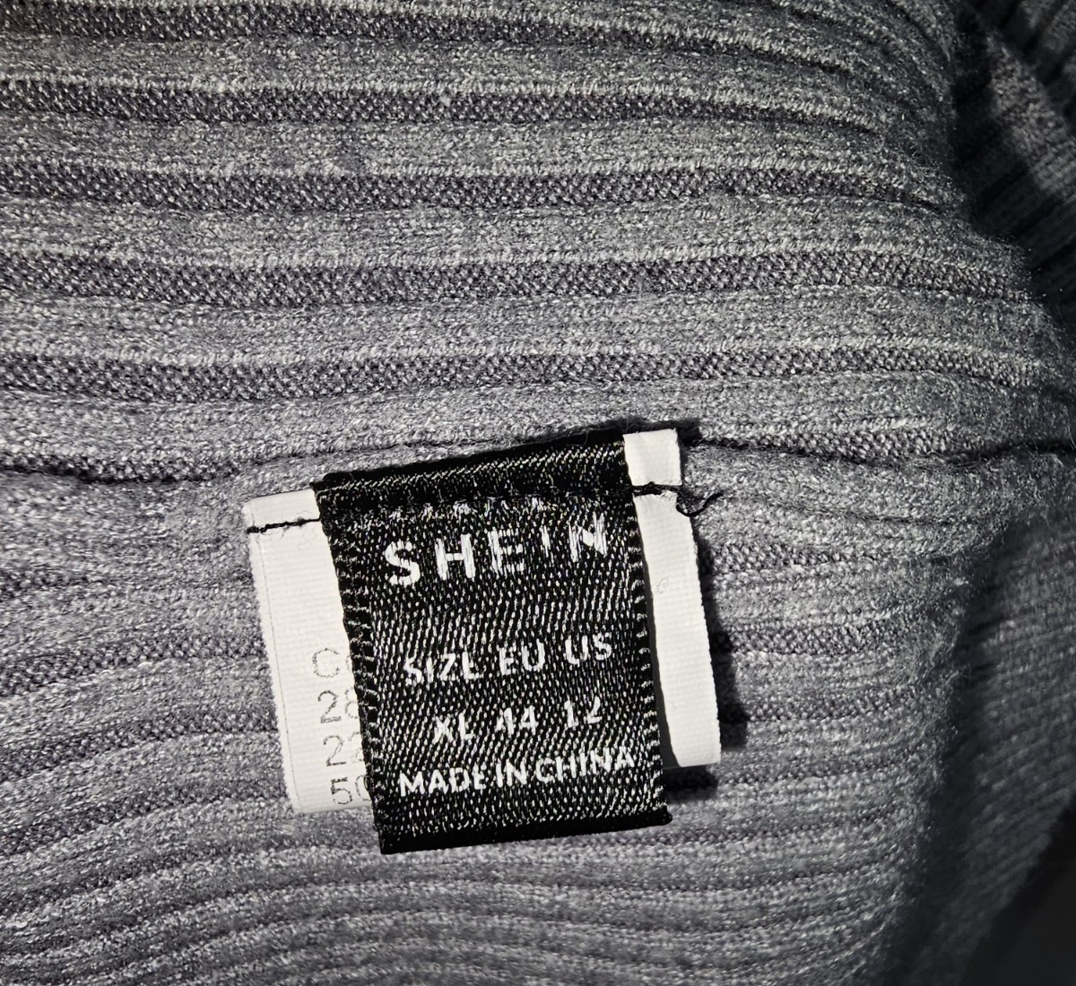 EK7314 Damen Pullover von Shein, grau, Gr. XL2