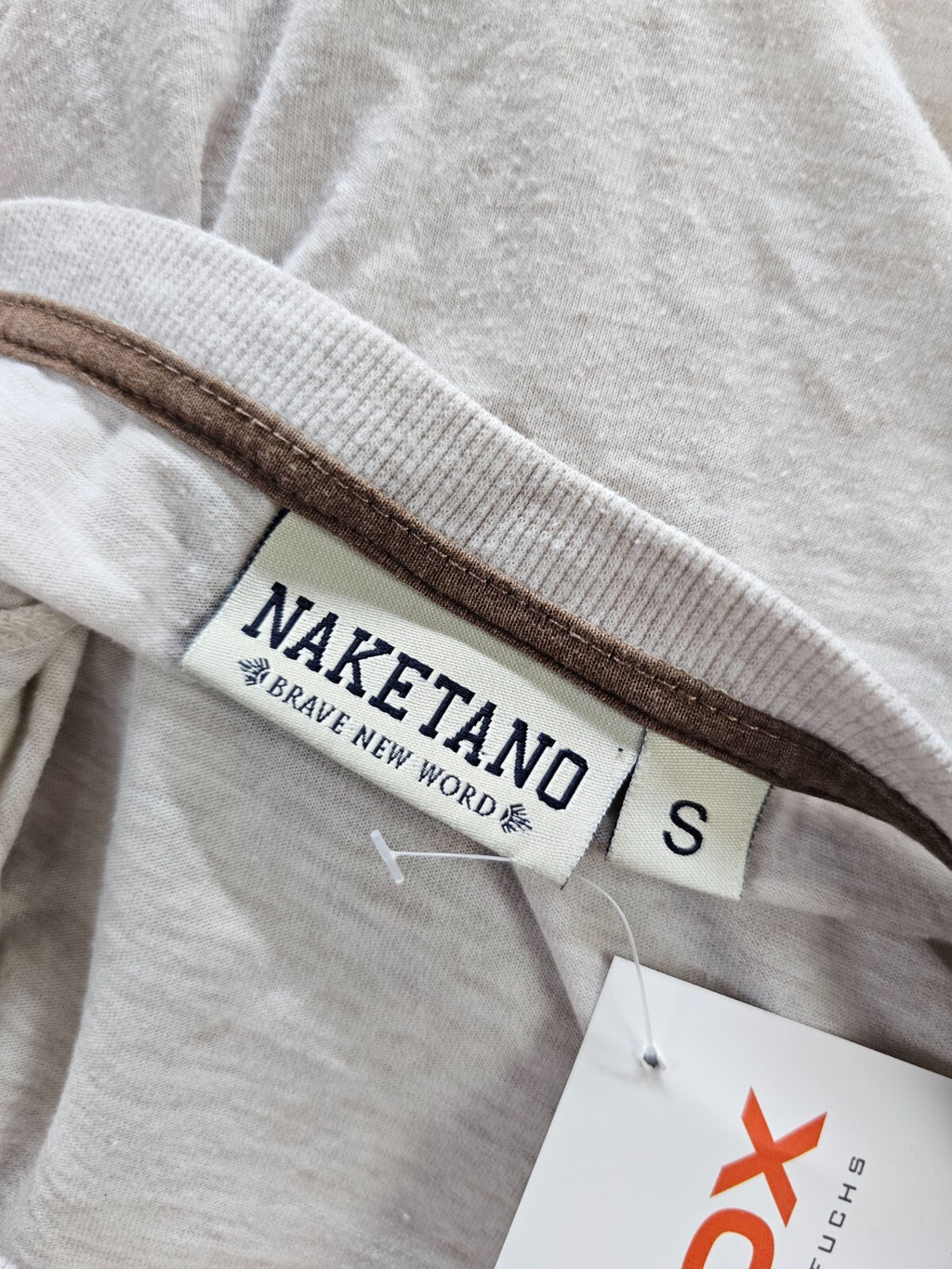 EK5787 Damen T-Shirt von Naketano, beige/weiß, Gr. S6