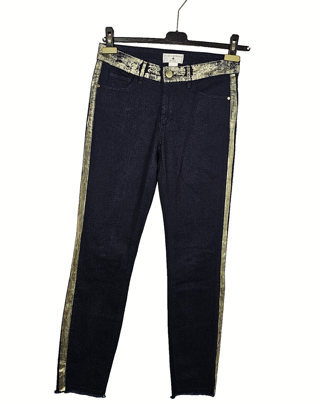 EK7802 Damen Jeans von Rick Cardona, blau-gold, Gr.360
