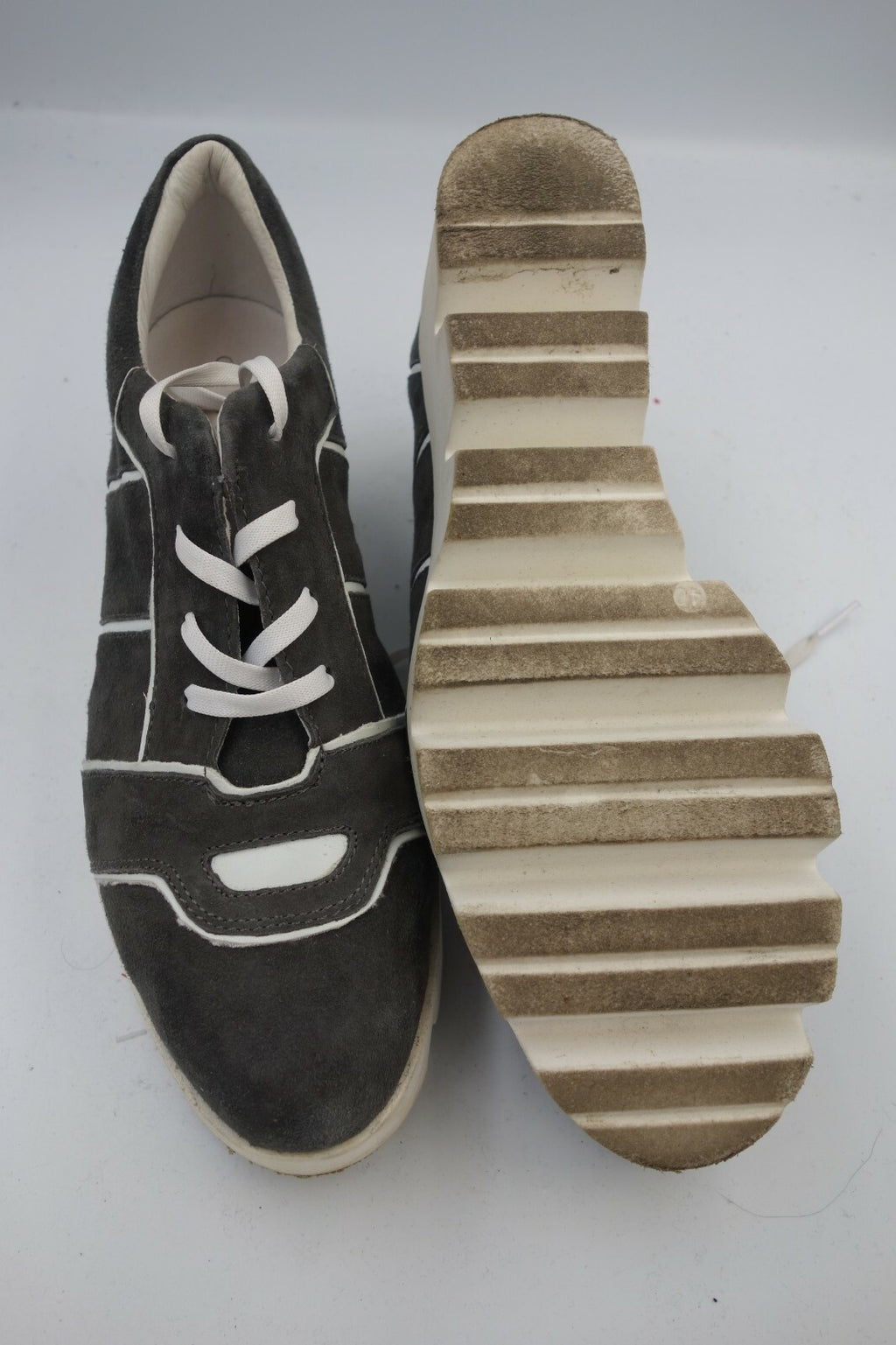 ES0040 Damen Schuhe mit Plateau von Gerry Weber, grau, Gr. 406