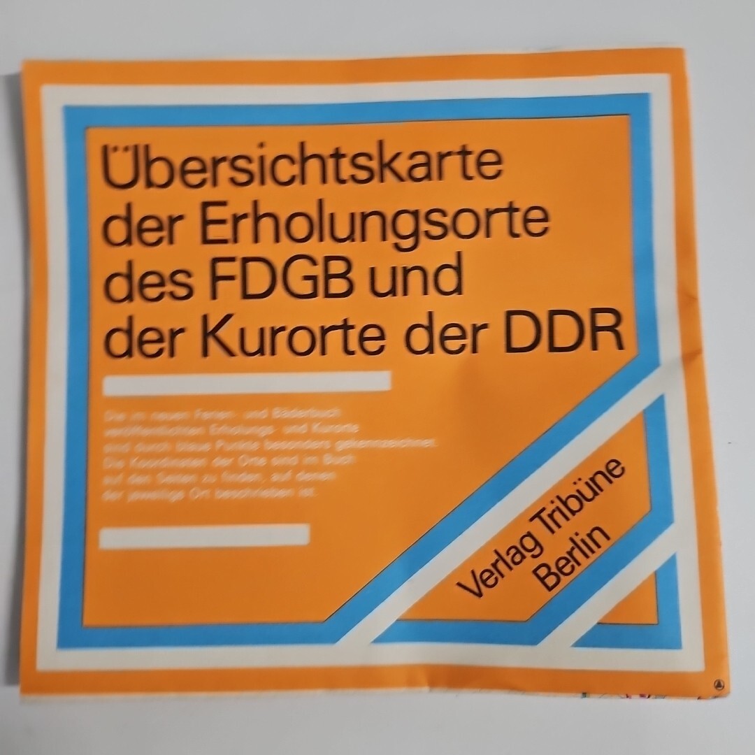 EB2360 Übersichtskarte der Erholungsorte des FDGB und der Kurorte der DDR(1977)0