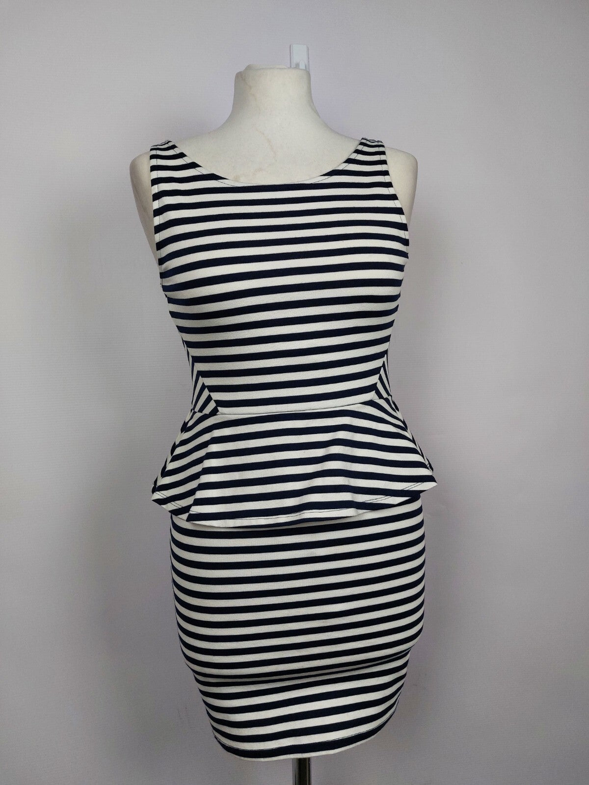 EK2620 Damen Kleid, weiß-dunkelblau, Gr.36 (nach Größentabelle)0