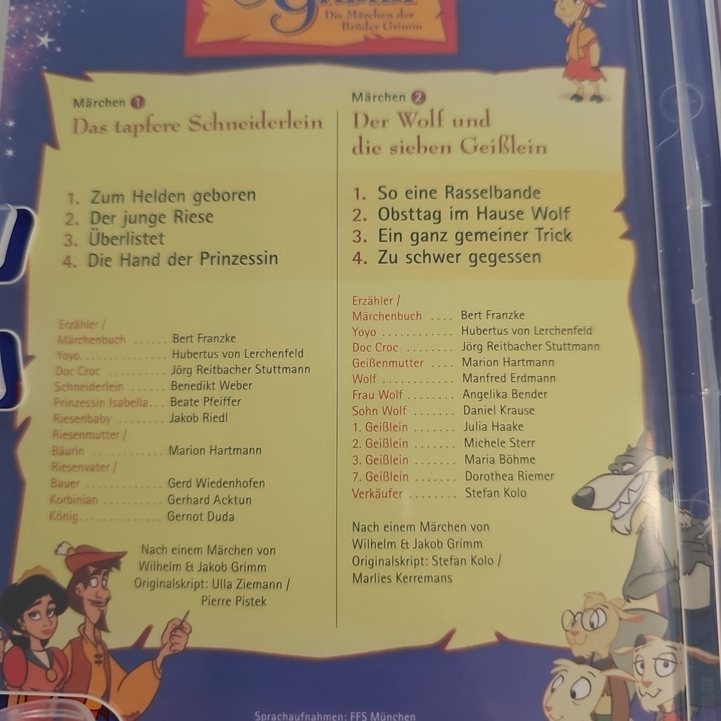 EB3236 Simsala Grimm-Das tapfere Schneiderlein,Der Wolf und die 7 Geißlein -DVD 2