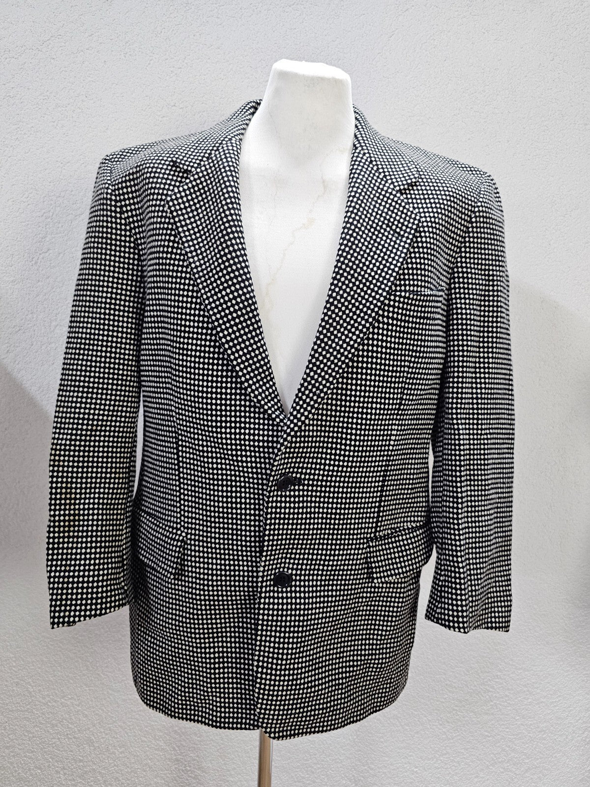 EK1733 Herren Jackett von "Ihr Herren Spezialist" schwarz/weiß, Gr. 500