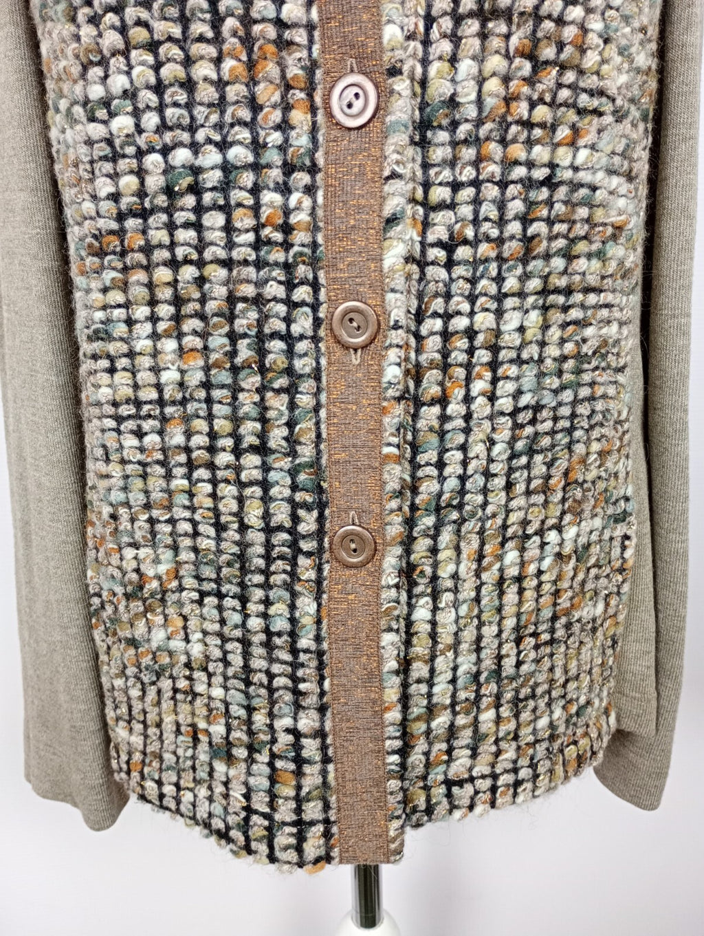 EK5291 Beige Strickjacke von Sommermann für Damen, Gr. 422