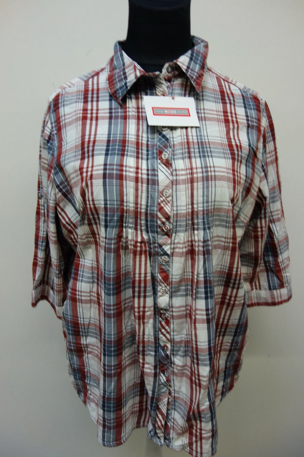 EK0914 Damen Bluse von s.Oliver, kariert, Gr. 400