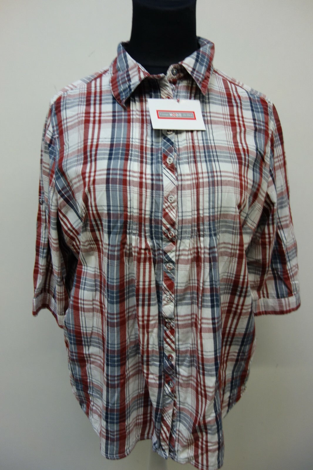 EK0914 Damen Bluse von s.Oliver, kariert, Gr. 400