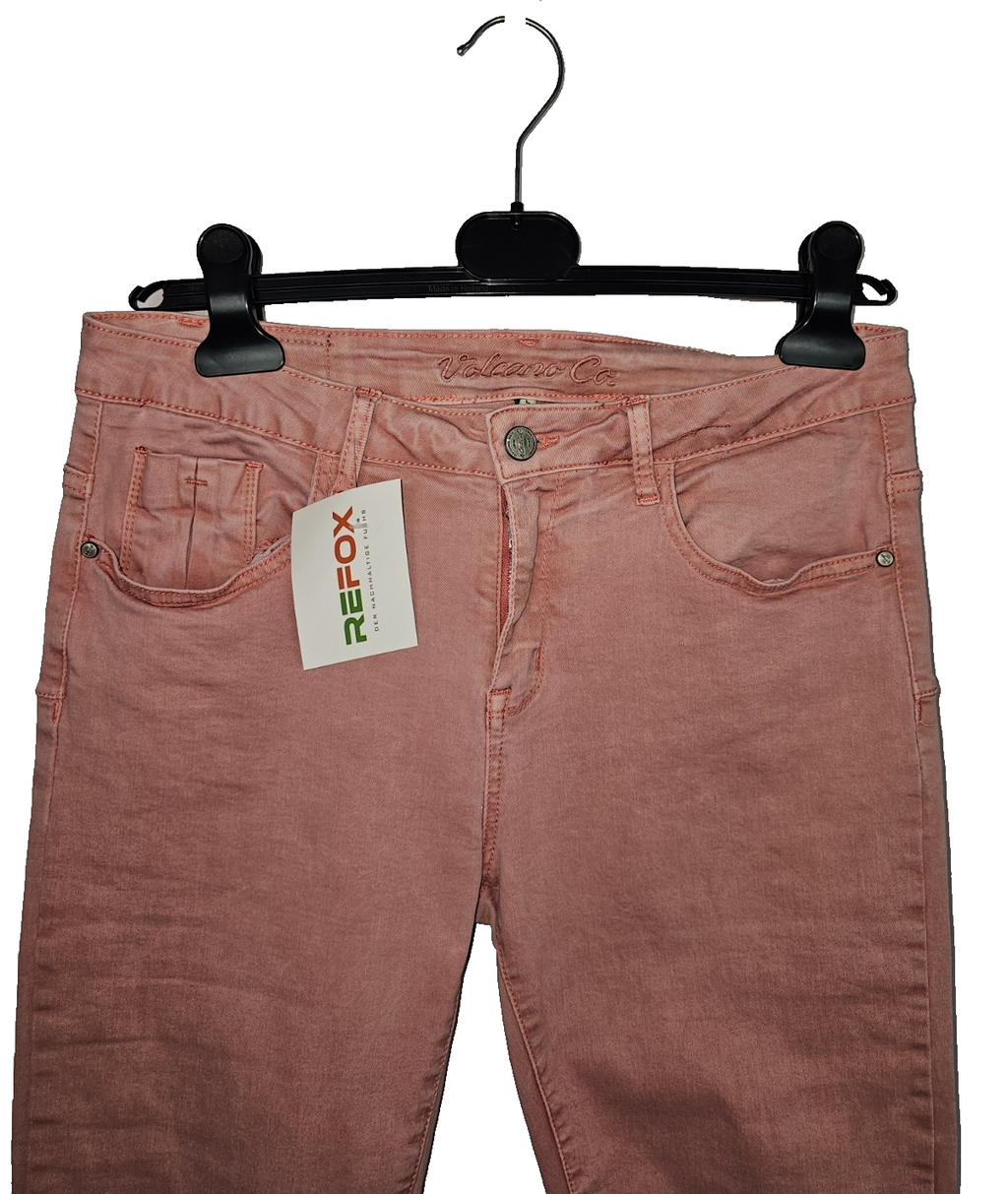 EK7576 Damen Jeans von Volcano Co, rot. Gr.L1