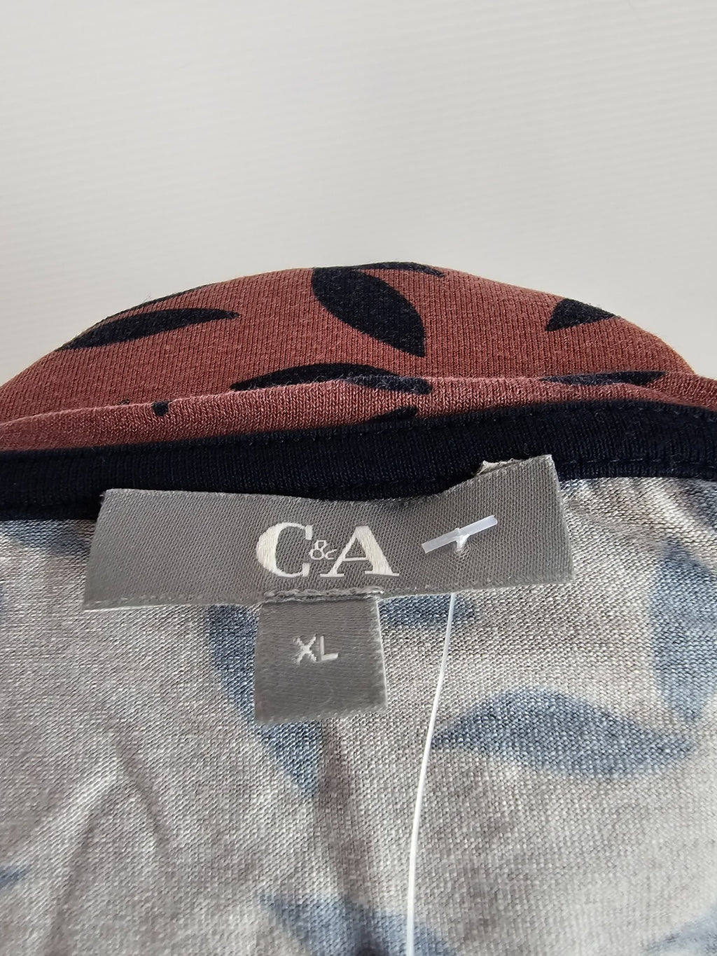 EK5440 Damen Shirt von C&A, marsala/schwarz, Gr. XL5
