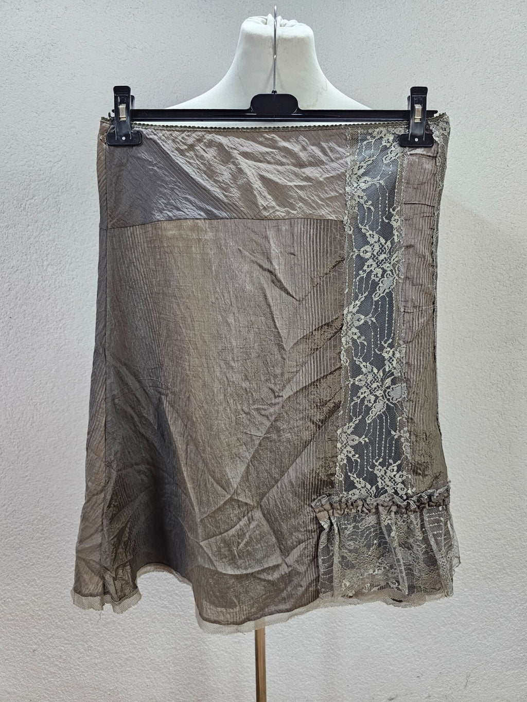 EK5812 Damen Rock, made in Italy, graubraun, Gr. 440