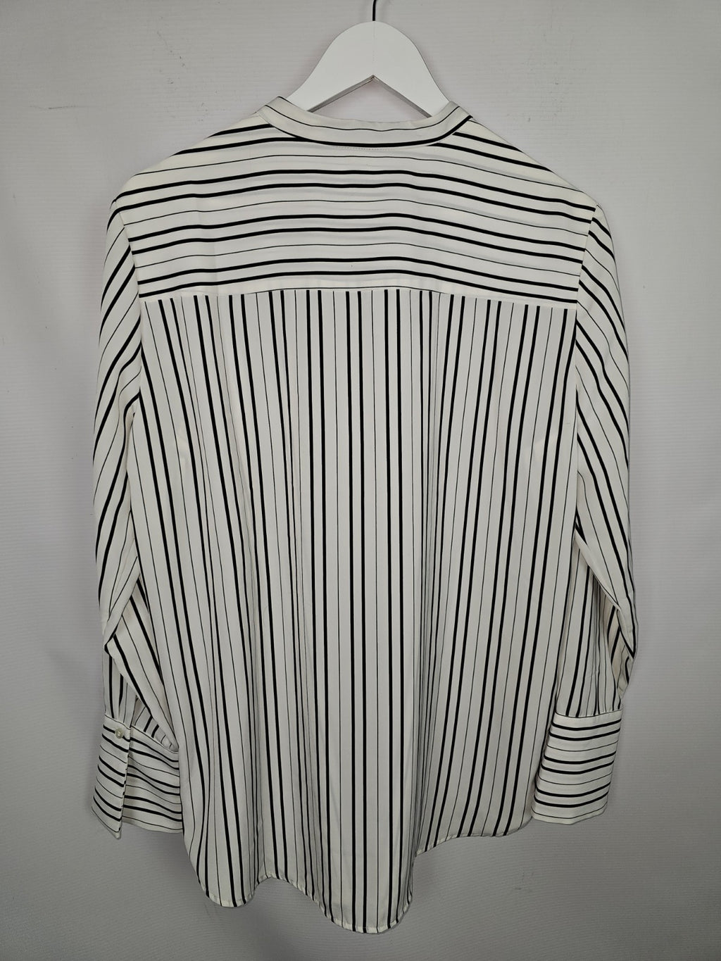 EK8059 Damen Bluse von H&M, weiß-schwarz, Gr.442