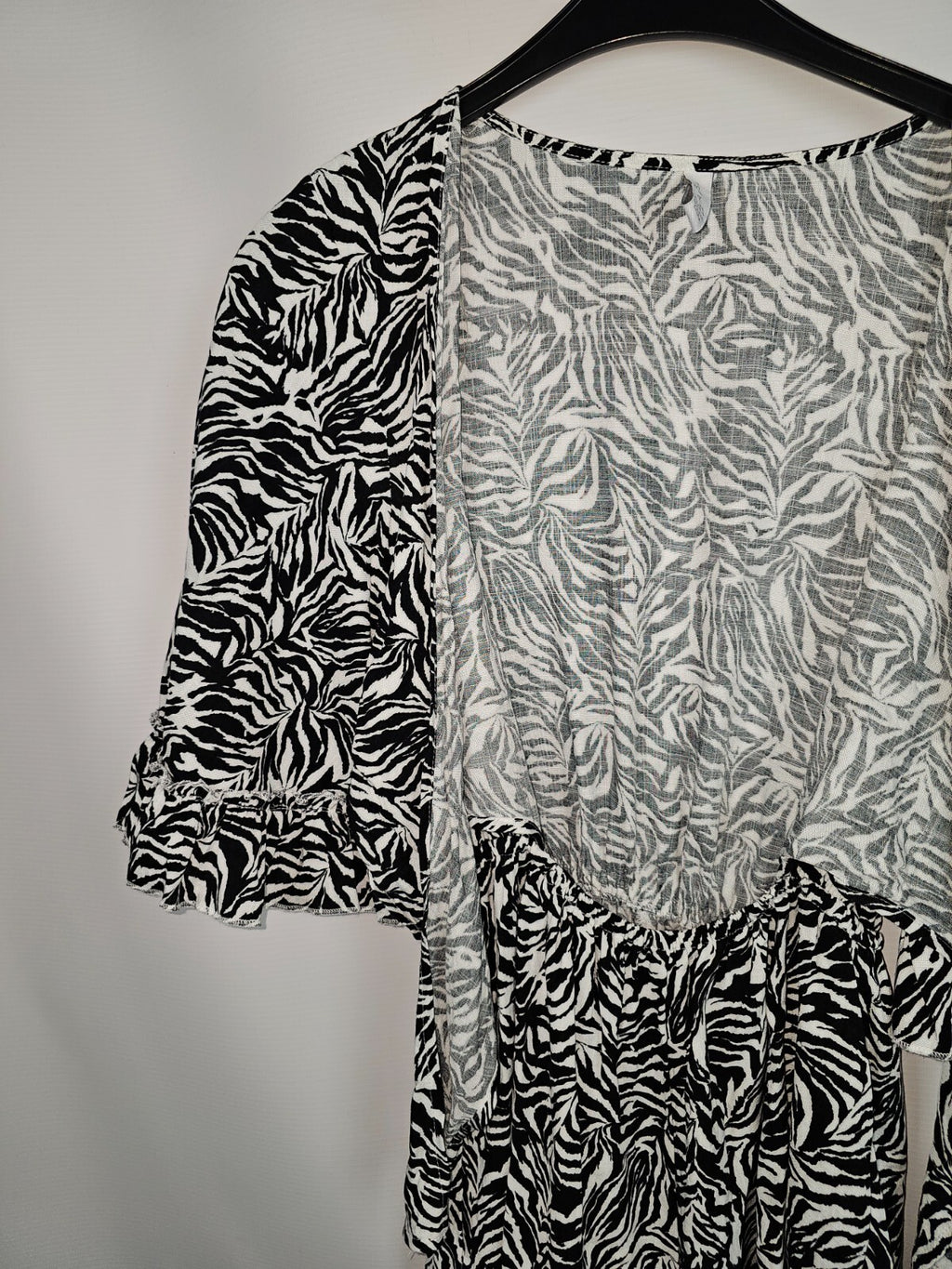EK6392 Damen Jumpsuit von AMISU, Schwarz-Weiß, Gr.: 342