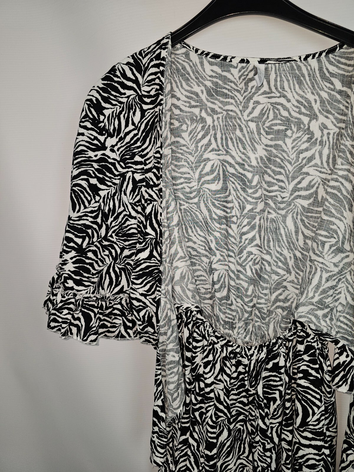 EK6392 Damen Jumpsuit von AMISU, Schwarz-Weiß, Gr.: 342
