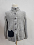 EK5975 Mädchen Strickjacke von Lego, grau, Gr. 1280