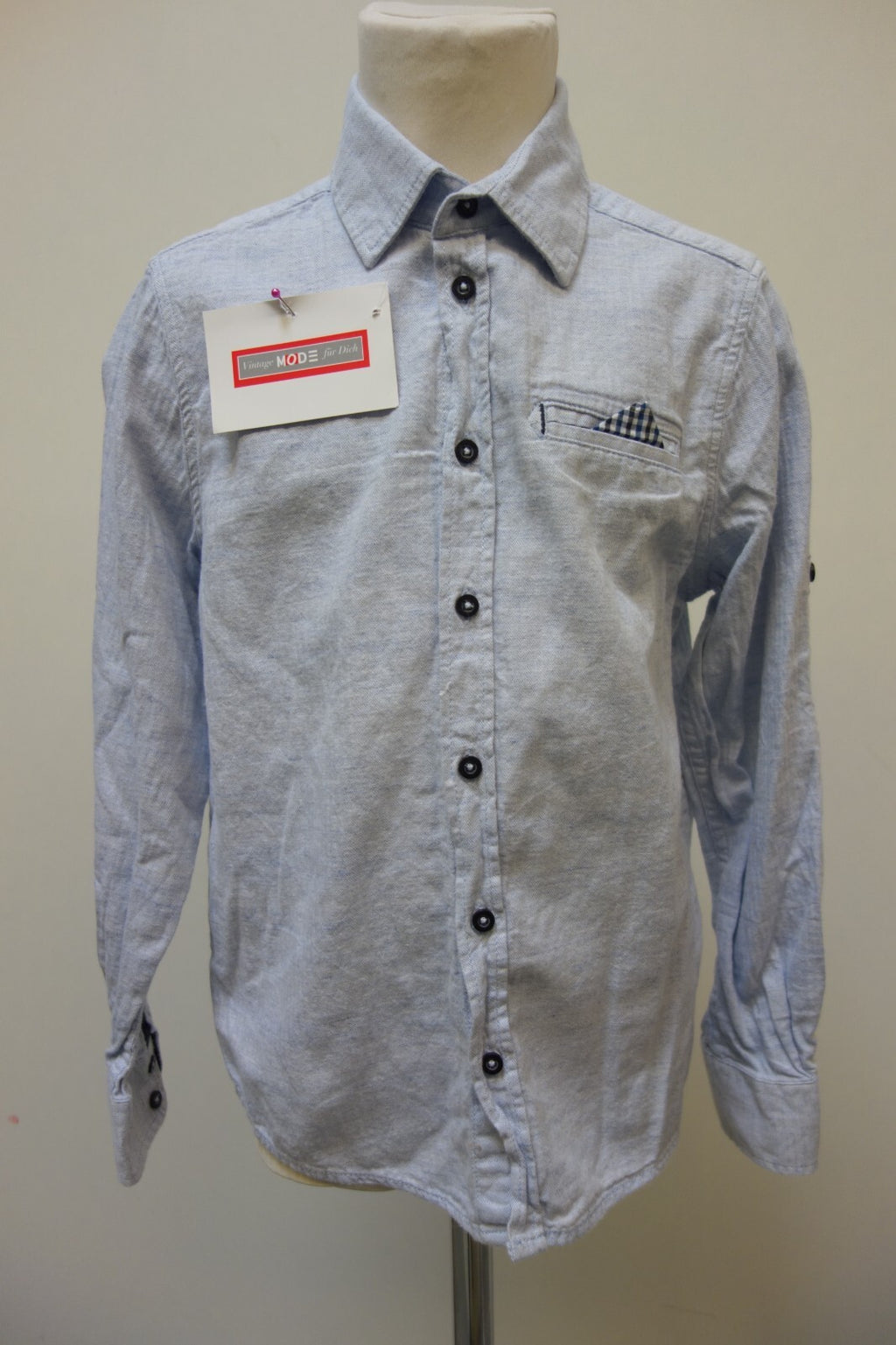 EK3636 Jungen Hemd vonnTom Tailor, blau, Gr. 128/1340