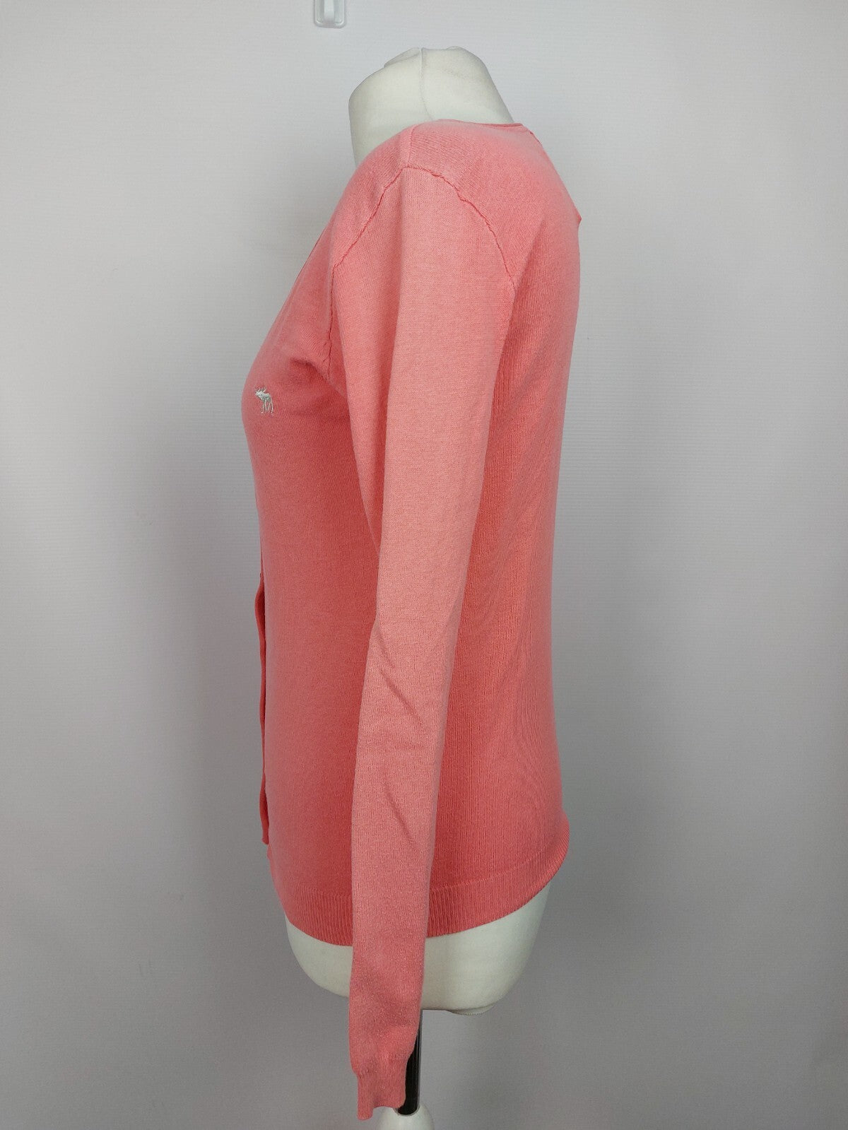 EK3413 Damen Strickjacke von Abercrombie & Fitch, Koralle, Gr. S3