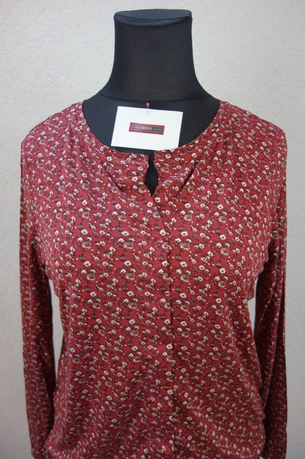 EK3567 Damen Shirt von Esprit, rot geblümt, Gr. S1