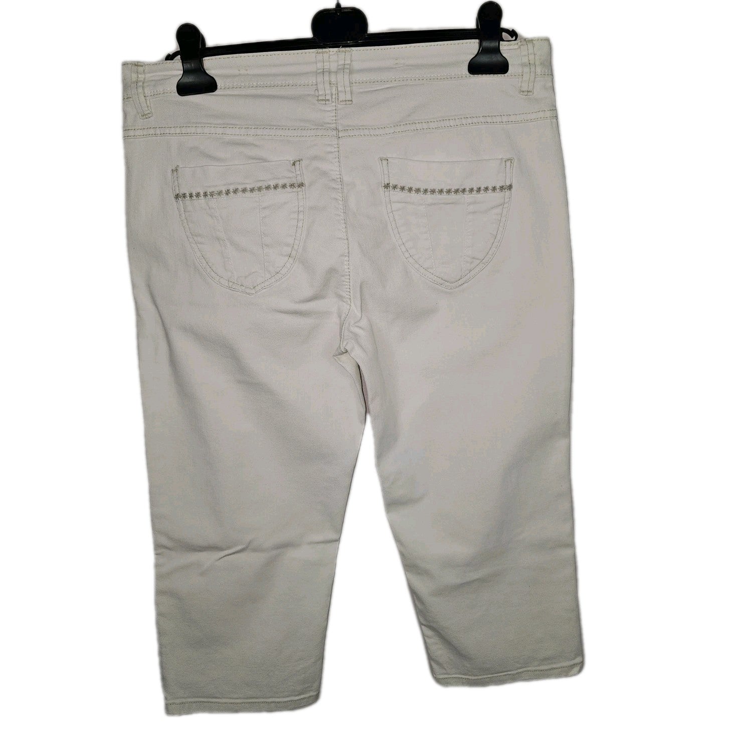 EK9859 Damen 3/4 Jeans von Jessica C&A, weiß, Gr.423