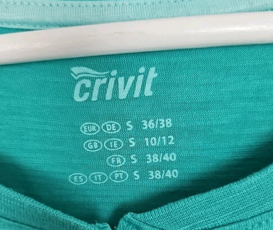 EK9541 Damen T-Shirt Crivit Gr.36 Türkis1