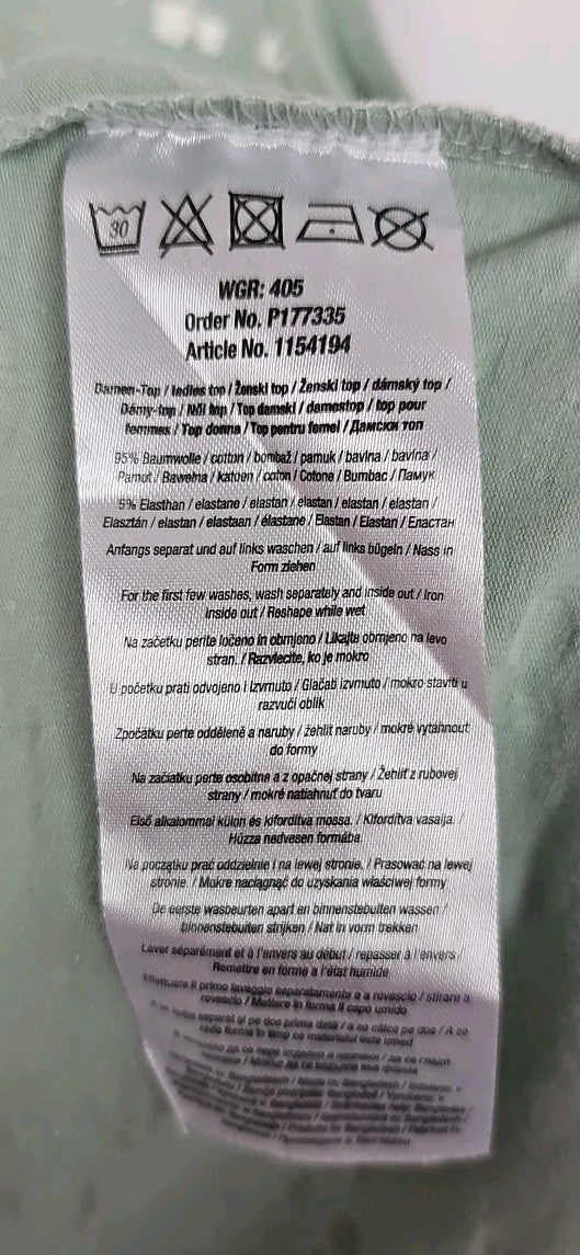 EK9784 Damen T-Shirt Basic For Everbody Janina Stetch Gr.42 Grün2