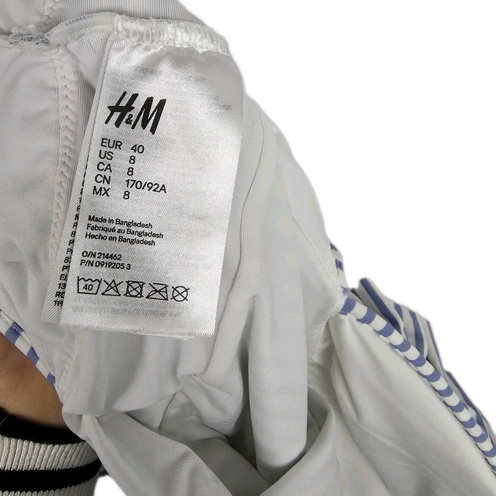 EK10530 Damen Badeanzug von H&M, Blau/Weiß, Gr. 402